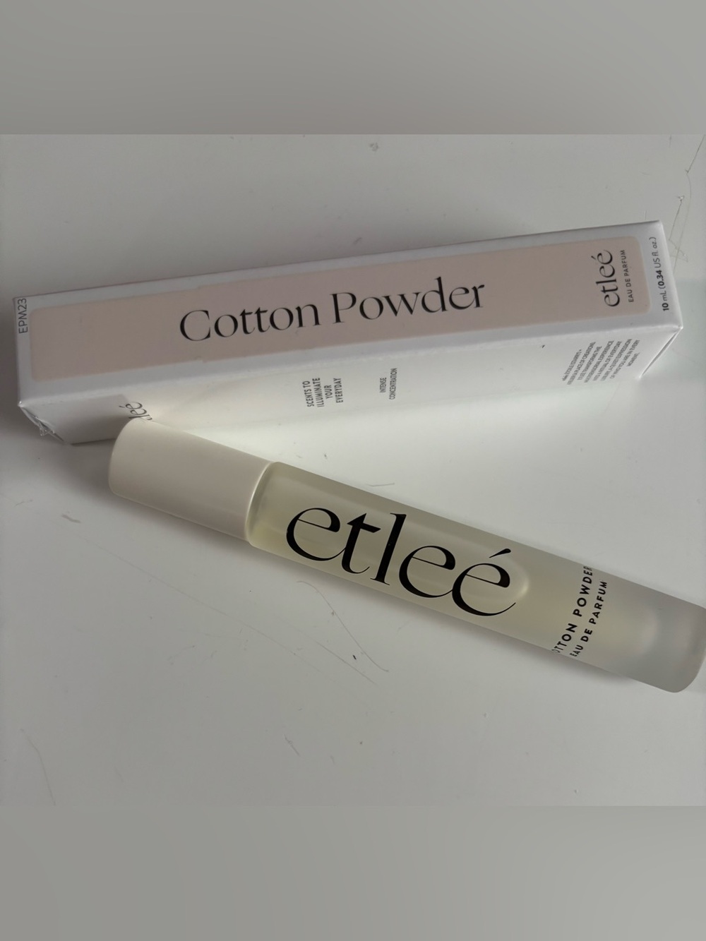 NWT Etlee travel sized spray in Cotton Powder scent